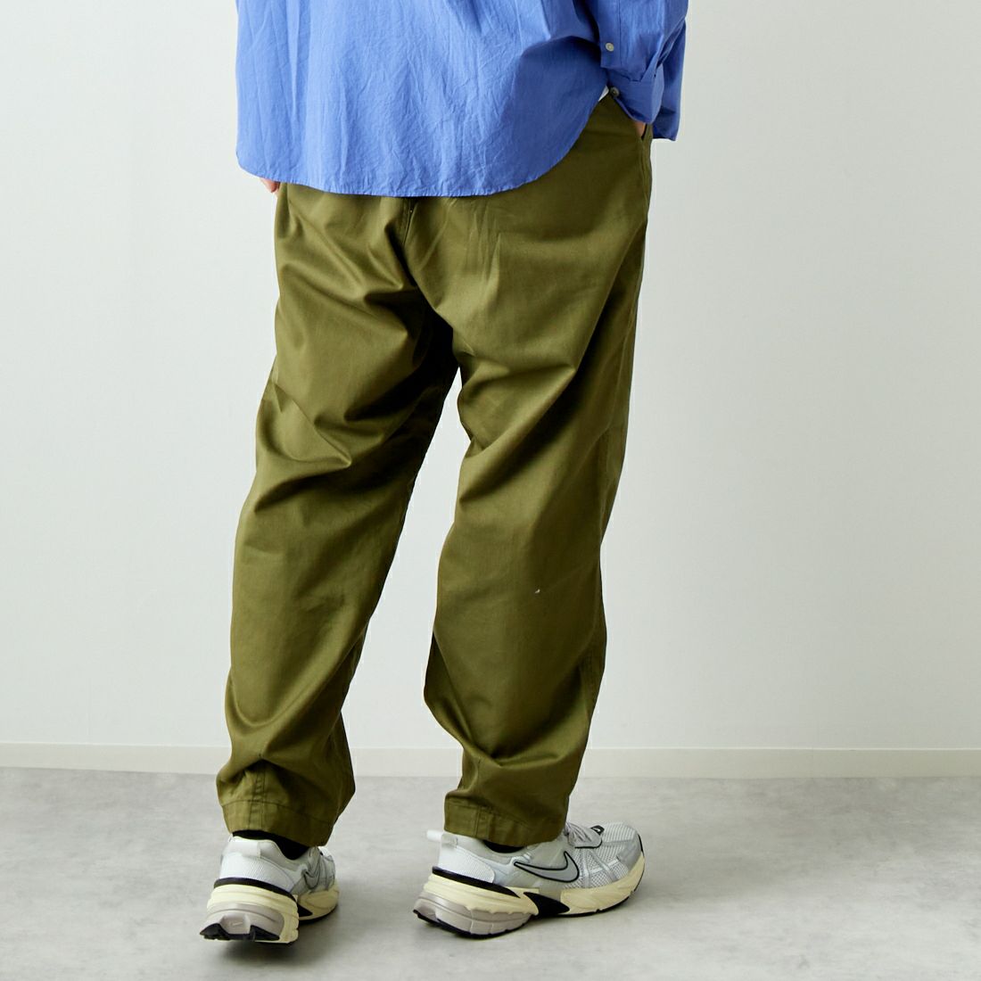 THE NORTH FACE PURPLE LABEL [ザ ノースフェイス パープルレーベル] クールマックス チノワイドテーパードパンツ [N24FC011] KG KHA GR &&モデル身長：179cm 着用サイズ：32&&