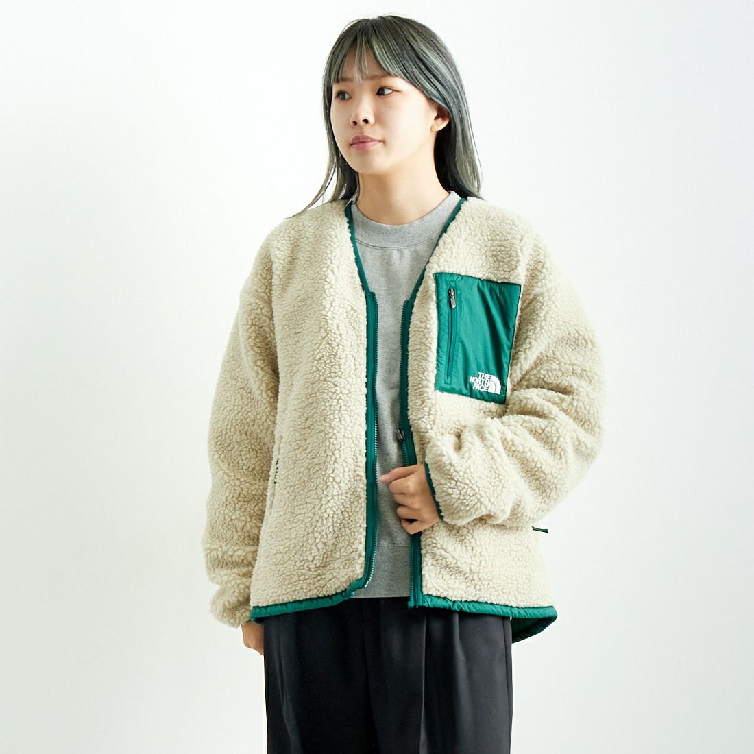 THE NORTH FACE [ザ ノースフェイス] リバーシブルエクストリームパイルカーディガン [NP72334]