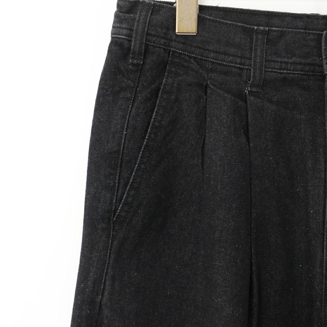 Jeans Factory Clothes [ジーンズファクトリークローズ] 2タックデニムワイドパンツ [JFC-224-052] BLACK USED