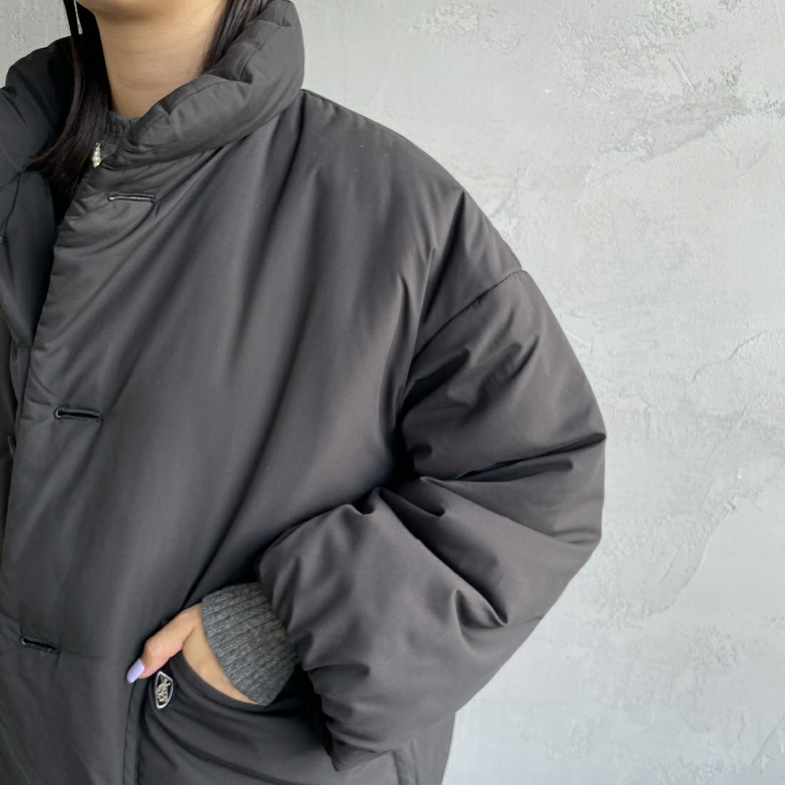 ORCIVAL [オーシバル] スタンドカラーブルゾン [OR-A0580BTT] BLACK