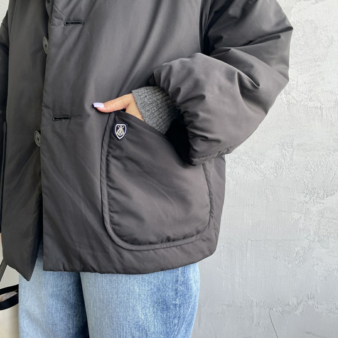 ORCIVAL [オーシバル] スタンドカラーブルゾン [OR-A0580BTT] BLACK