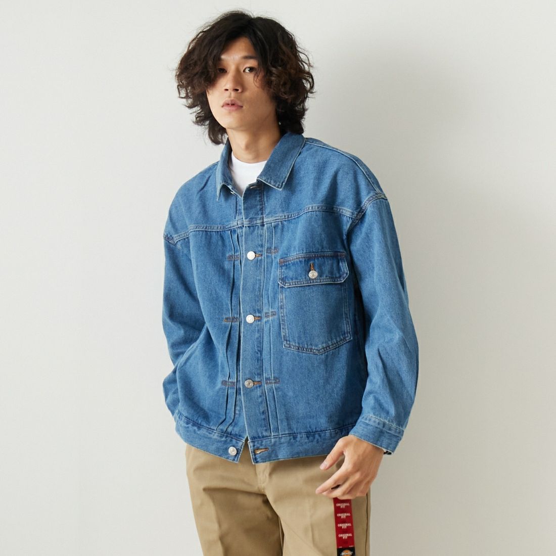 USED&&モデル身長：182cm 着用サイズ：L&&