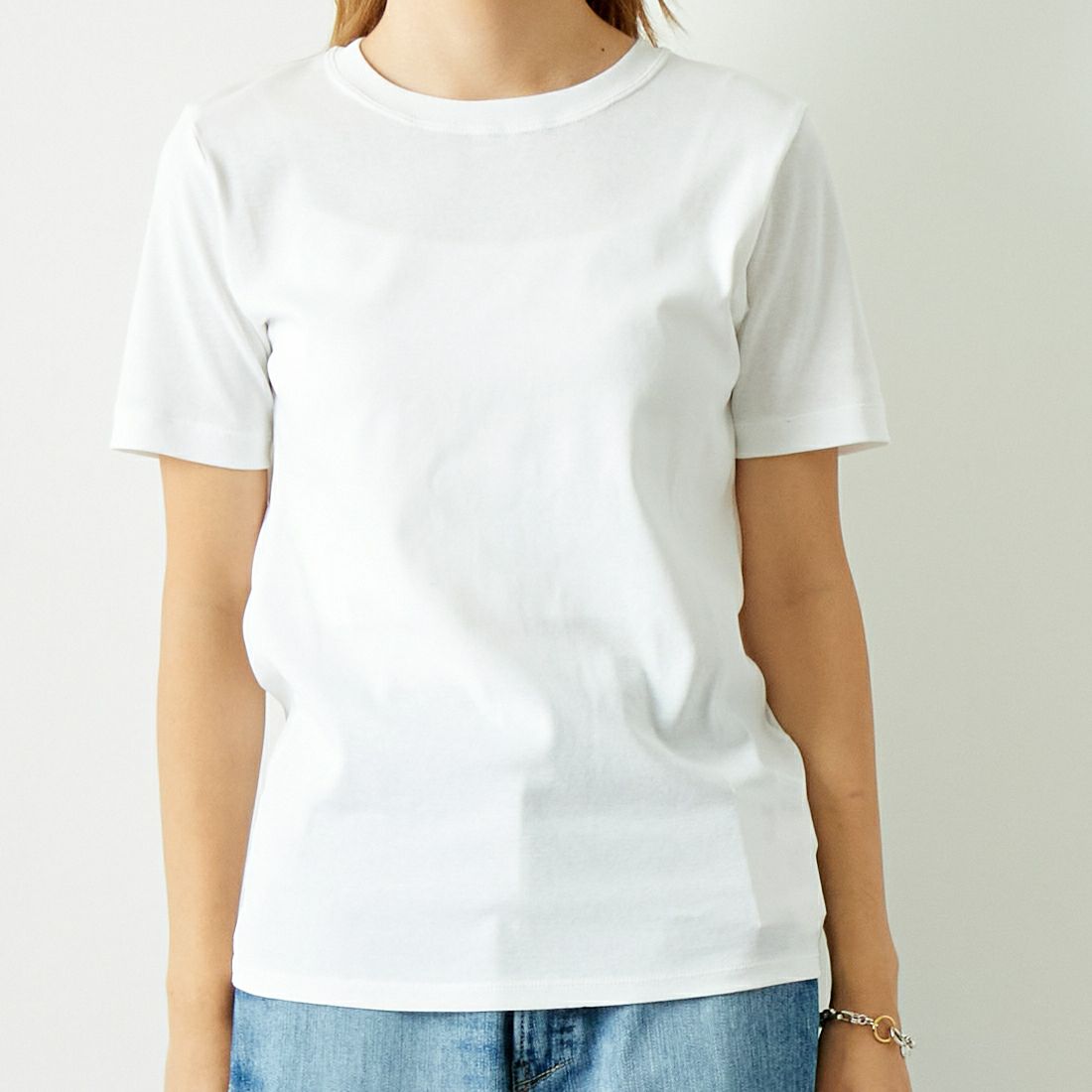 MICA&DEAL [マイカアンドディール] ハイツイストクルーネックプルオーバー [0124309180] WHITE