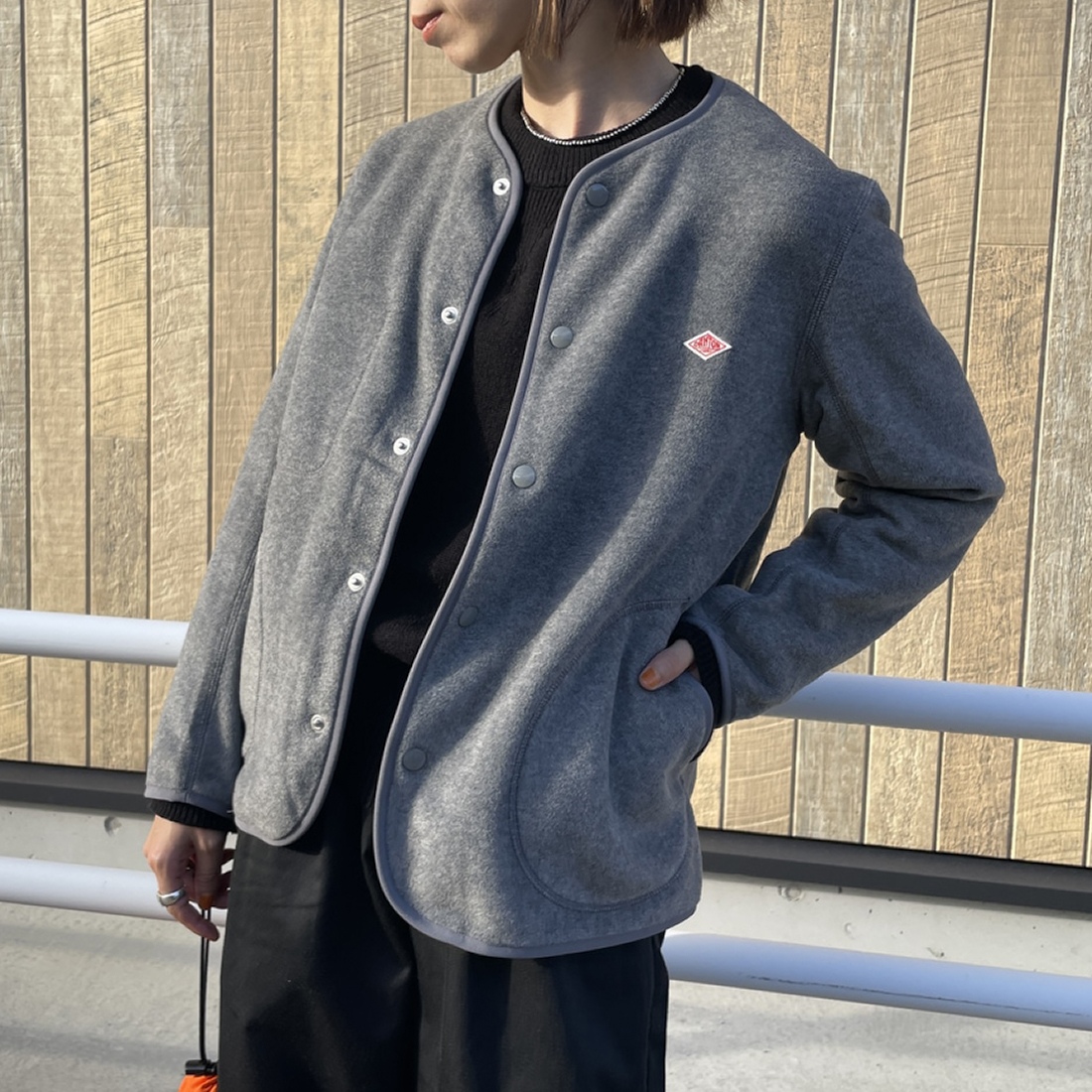 DK.GREY&&モデル身長：158cm 着用サイズ：34&&