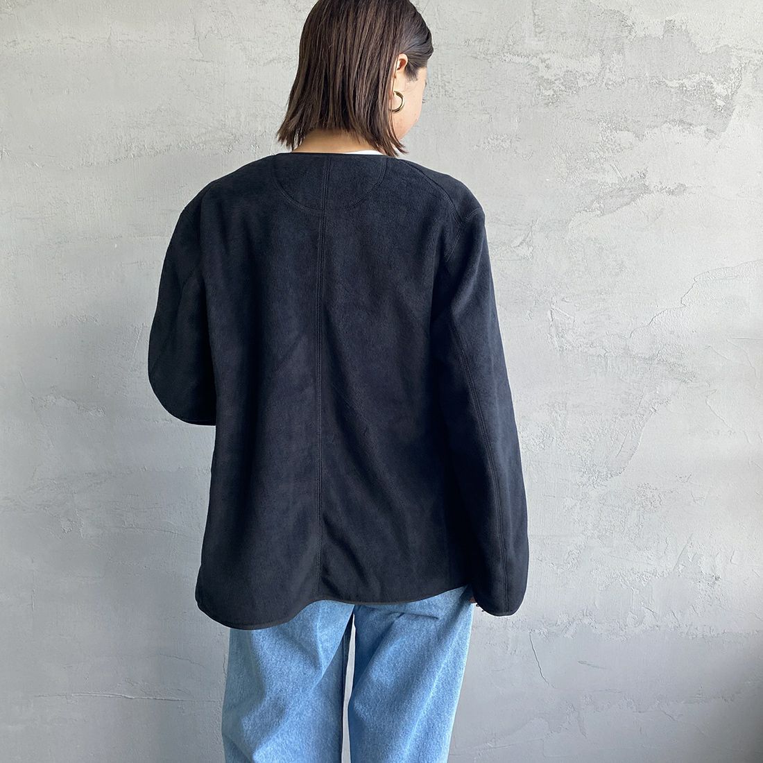 DANTON [ダントン] ノーカラーフリースジャケット [JD-8911]｜ジーンズファクトリー公式通販サイト - JEANS FACTORY  Online Shop