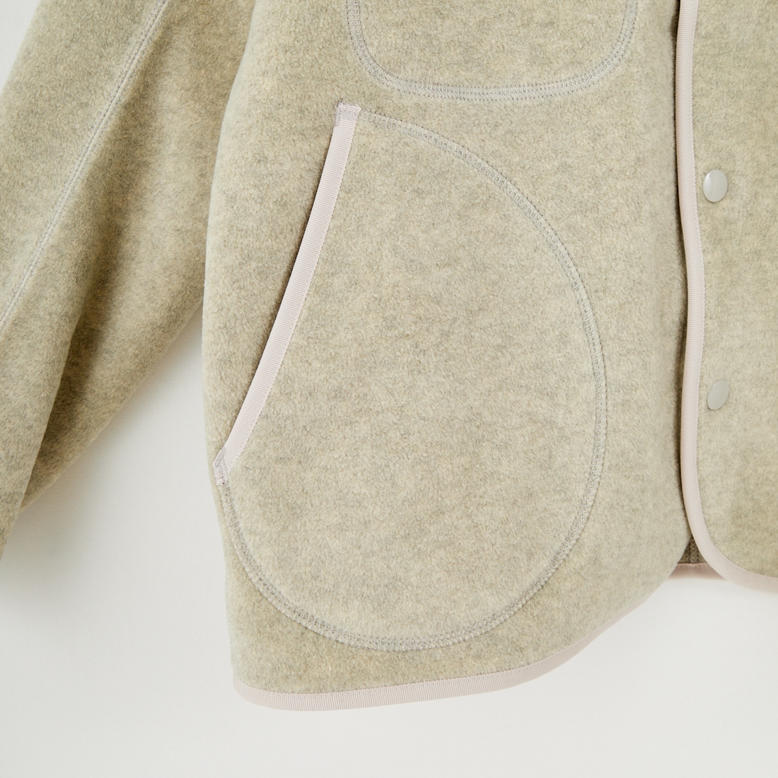 DANTON [ダントン] ノーカラーフリースジャケット [JD-8911] MARBLE