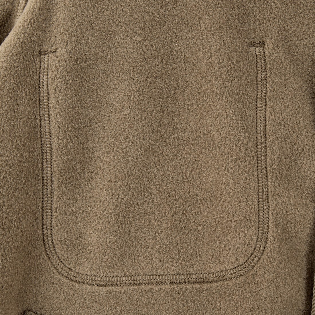 DANTON [ダントン] ノーカラーフリースカーディガン [JD-8939] KHAKI