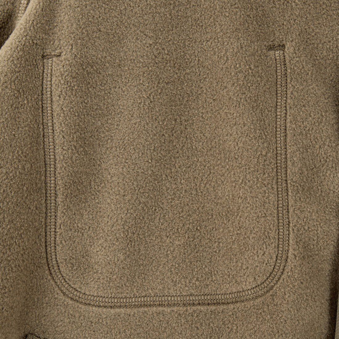 DANTON [ダントン] ノーカラーフリースカーディガン [JD-8939] KHAKI