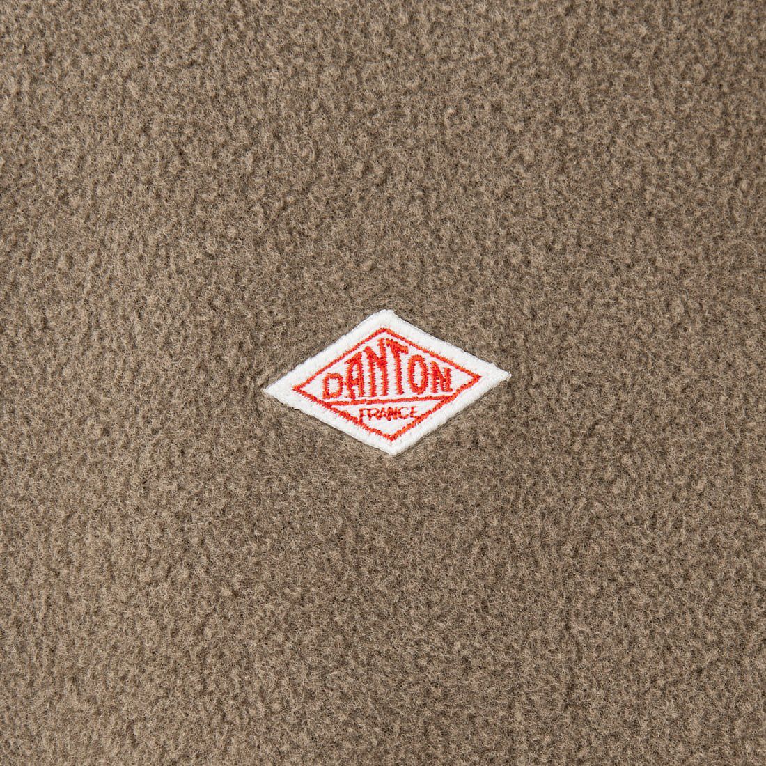 DANTON [ダントン] ノーカラーフリースカーディガン [JD-8939] KHAKI