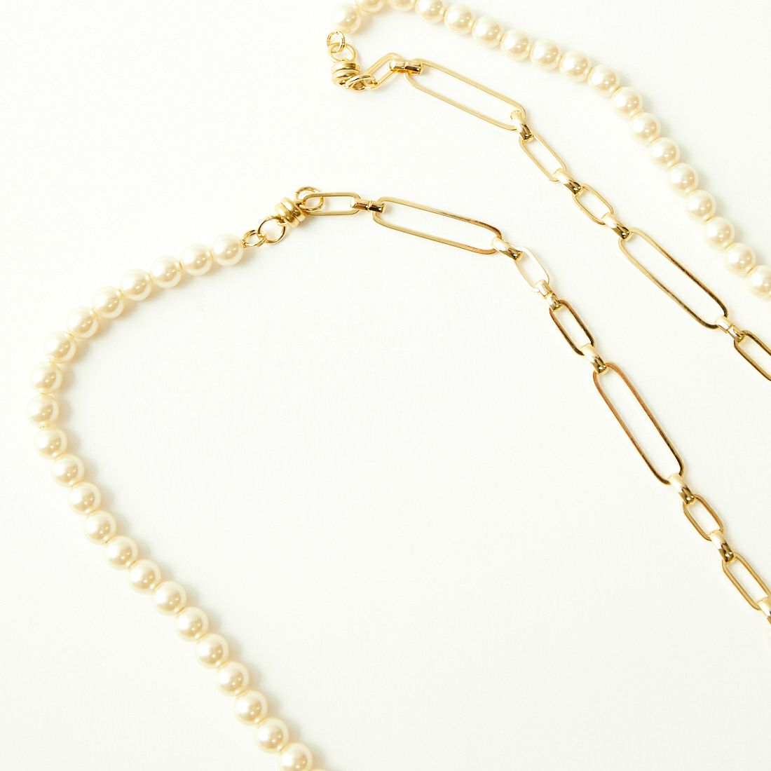 STELLA CIFFON [ステラシフォン] 樹脂パール3WAYネックレス [AST2-24N06] 99 GOLD