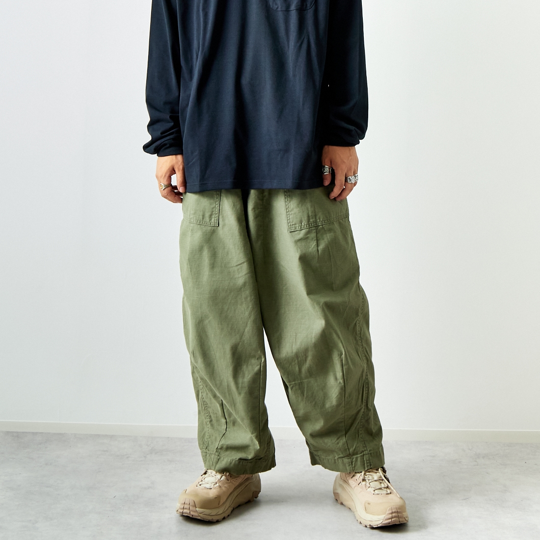 Needles [ニードルズ] ファティーグ ヒザデルパンツ [PU246]｜ジーンズ 