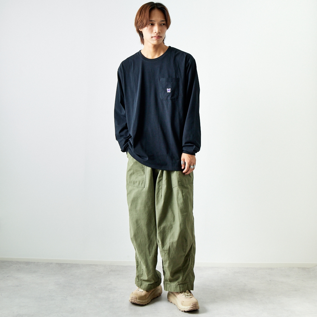 Needles [ニードルズ] ファティーグ ヒザデルパンツ [PU246]｜ジーンズ 