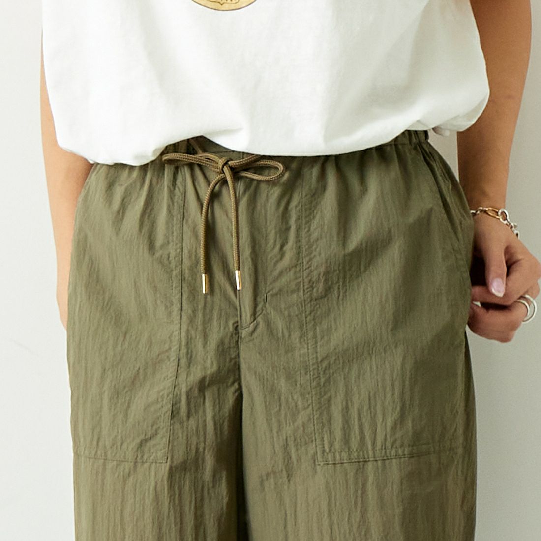 MICA&DEAL [マイカアンドディール] パラシュートパンツ [0124303186] KHAKI