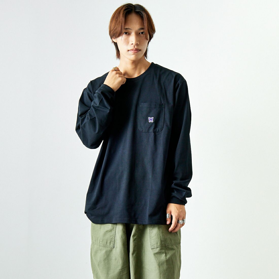 XLサイズ！Needles トラッククルーネックシャツ S/S めでたい