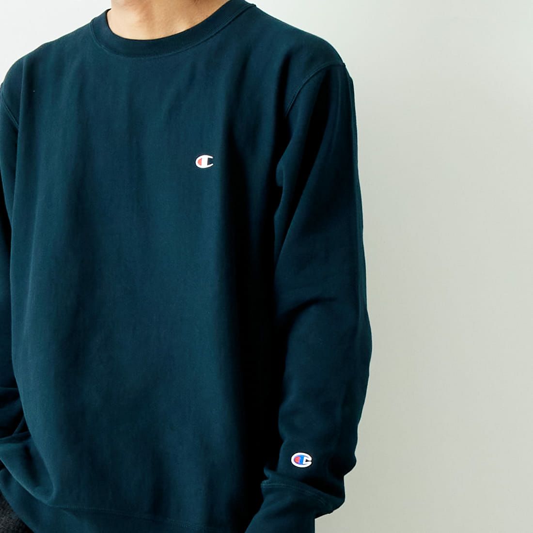 Champion [チャンピオン] リバースウィーブ(R) クルーネックスウェットシャツ [C3-Y031] 370 ﾈｲﾋﾞｰ