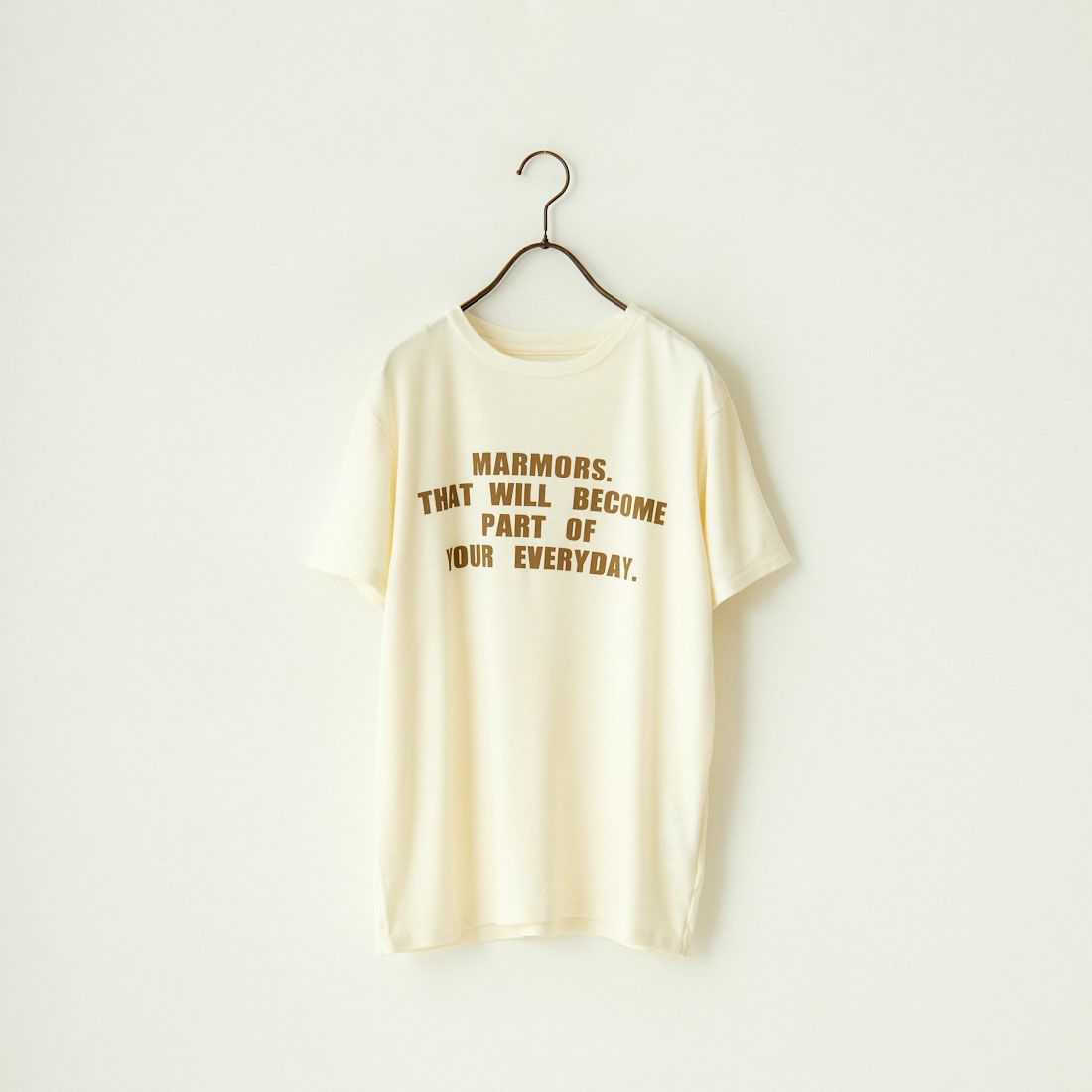 marmors [マルモア] ウールロゴTシャツ [0224309060] OFF WHITE