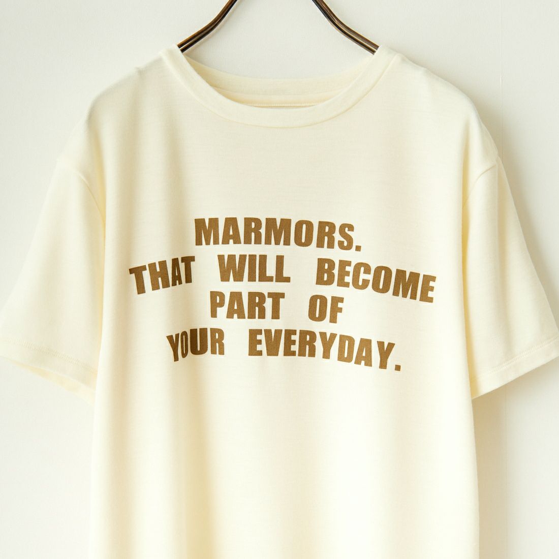 marmors [マルモア] ウールロゴTシャツ [0224309060] OFF WHITE