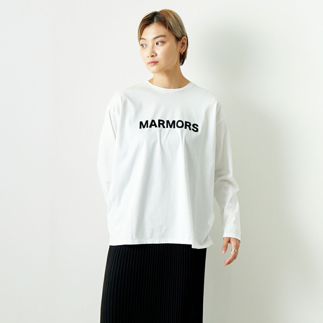 marmors [マルモア] ロゴロングスリーブTシャツ [0223309041]