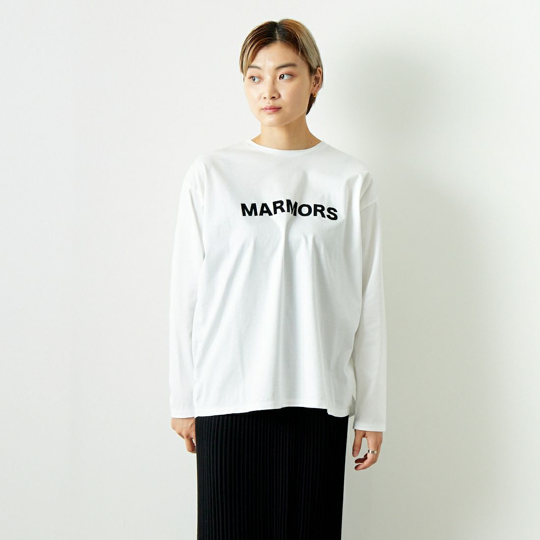 marmors [マルモア] ロゴロングスリーブTシャツ [0223309041