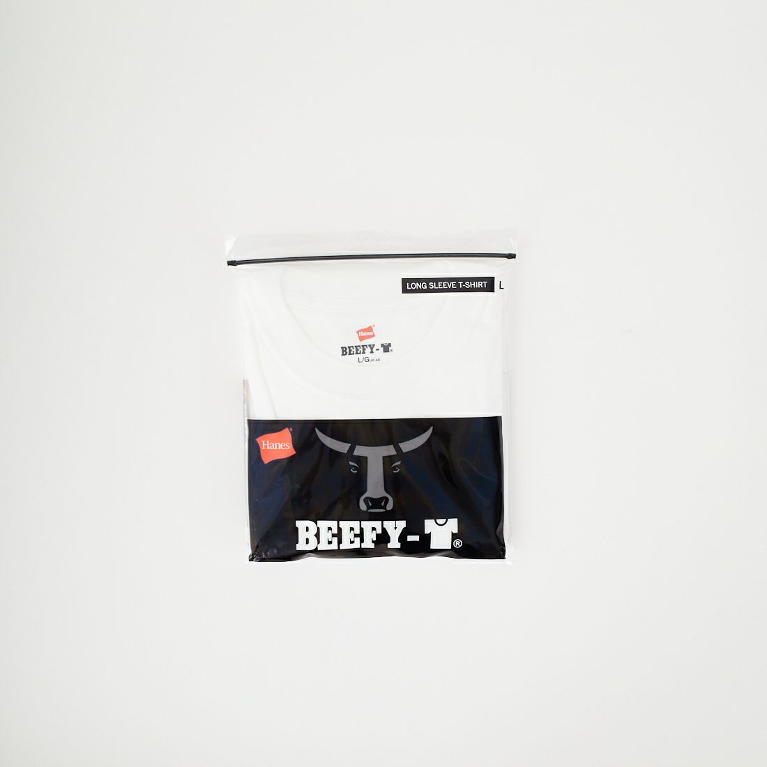 Hanes [ヘインズ] BEEFY ロングスリーブTシャツ [H5186] 010 ﾎﾜｲﾄ