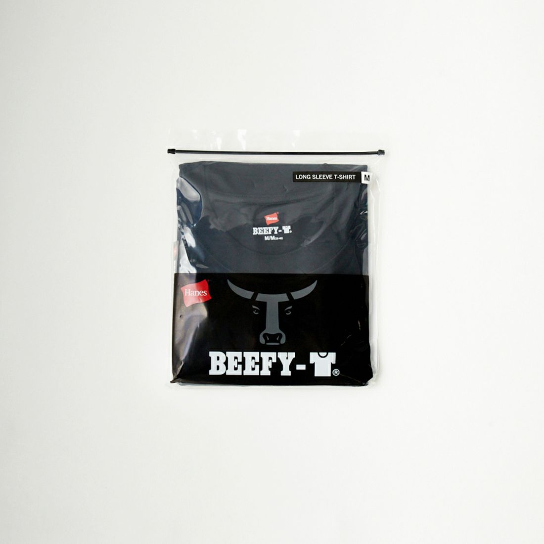 Hanes [ヘインズ] BEEFY ロングスリーブTシャツ [H5186] 090 ﾌﾞﾗｯｸ