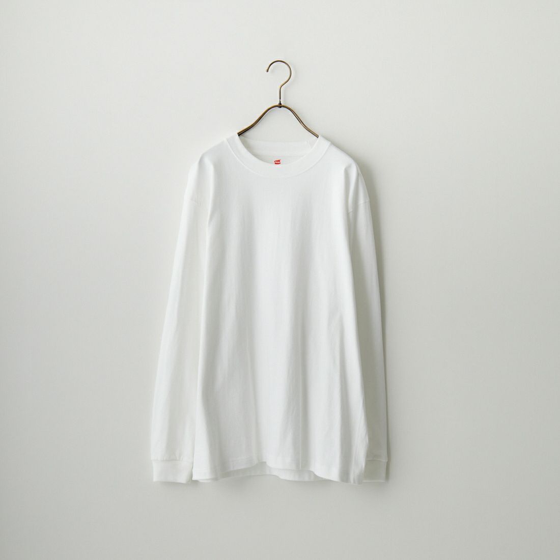 Hanes [ヘインズ] BEEFY ロングスリーブTシャツ [H5186] 010 ﾎﾜｲﾄ