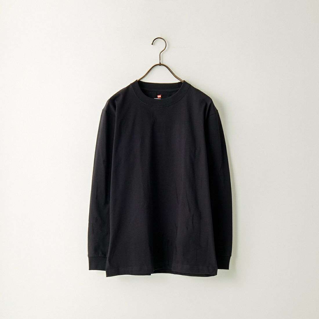 Hanes [ヘインズ] BEEFY ロングスリーブTシャツ [H5186] 090 ﾌﾞﾗｯｸ