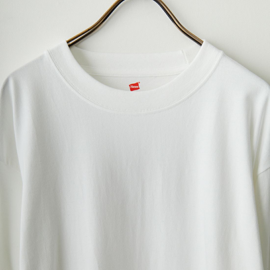 Hanes [ヘインズ] BEEFY ロングスリーブTシャツ [H5186] 010 ﾎﾜｲﾄ