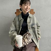 T.ACID BLU&&モデル身長：150cm 着用サイズ：XS&&