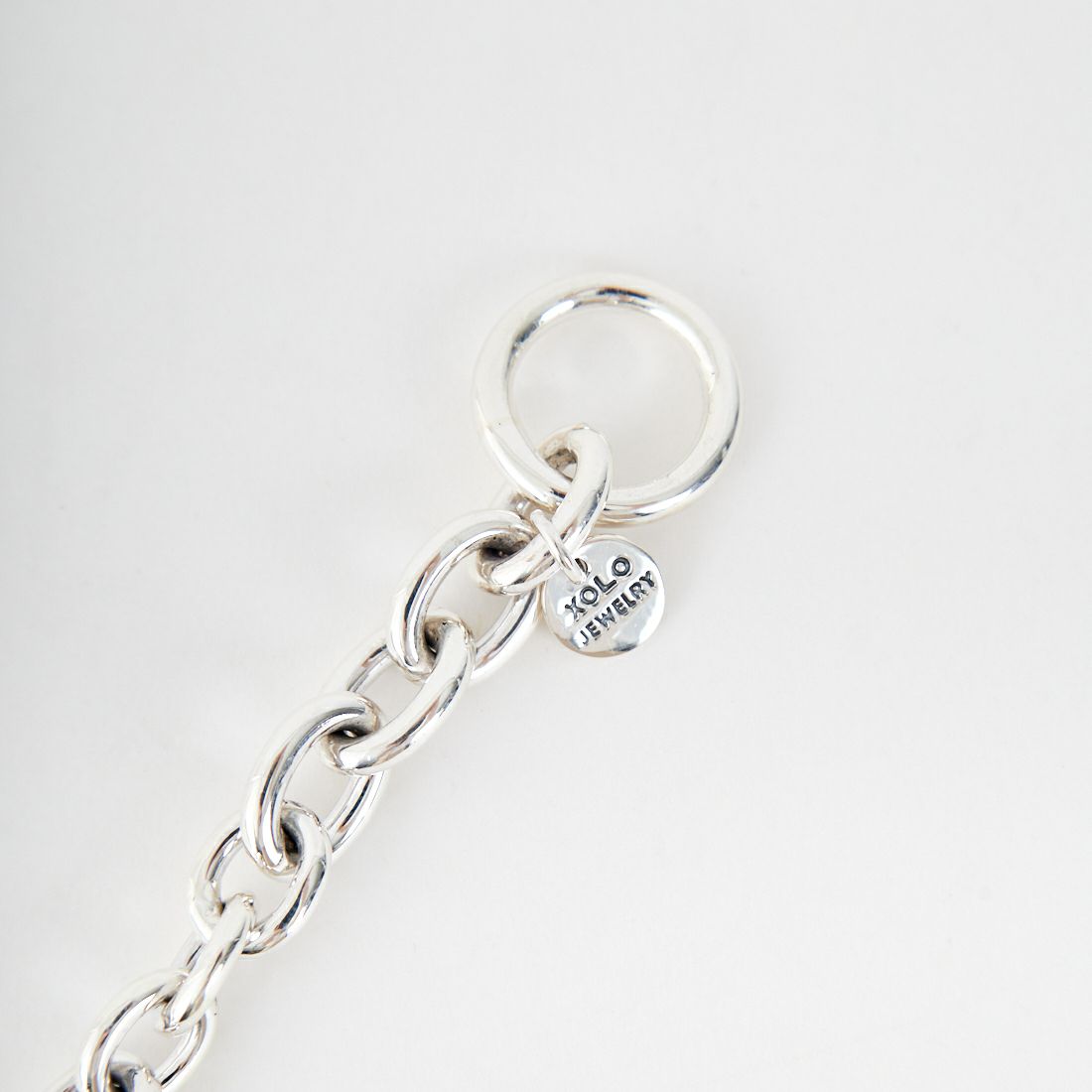 XOLO JEWELRY [ショロジュエリー] クレッシェンド オーバルリンクブレスレット 12ｍｍ [XOB083-19] SILVER