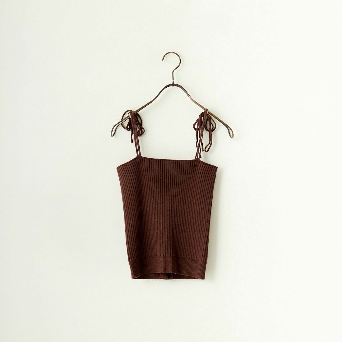 By/m [バイエム] マルチWAY フロントボタン リブニットビスチェ [24131017] 28 BROWN