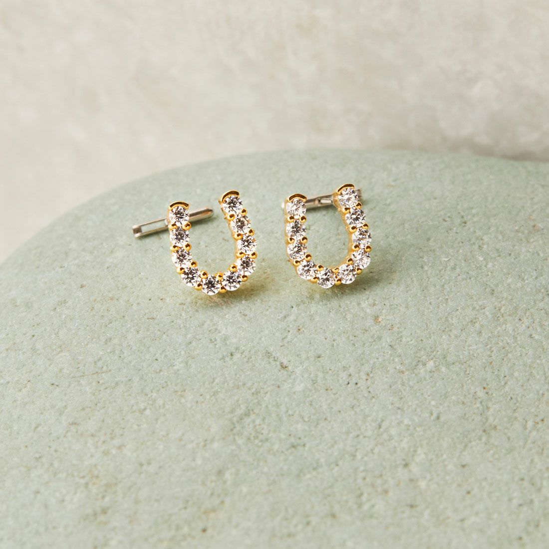Baqless [バックレス] オネストリー アリーナピアス [CZ-AL-WH] GOLD