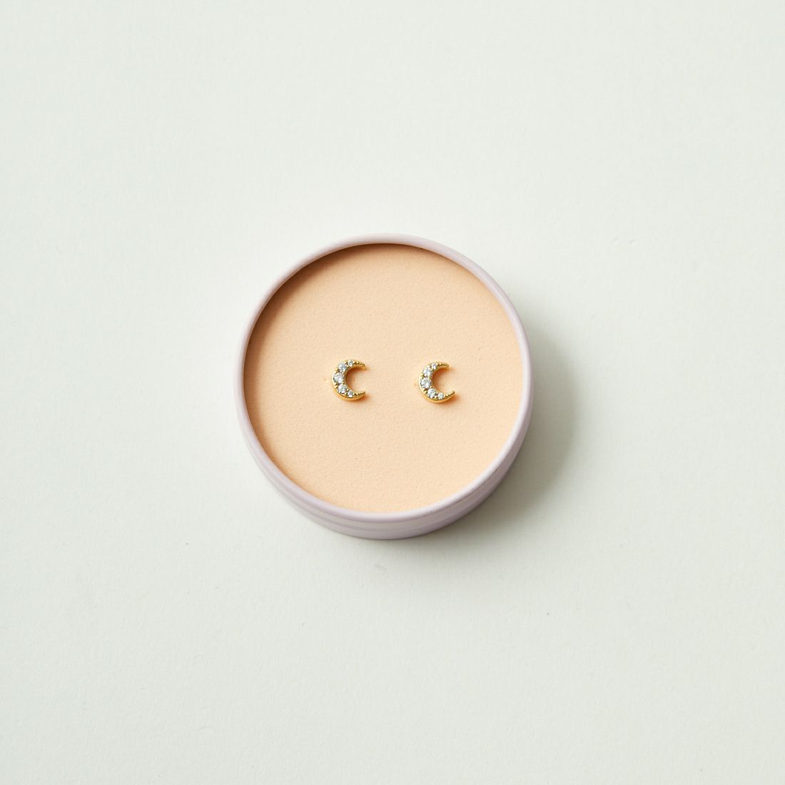 Baqless [バックレス] オネストリー ルナゴールドピアス [CZ-LU-WH-YG] GOLD