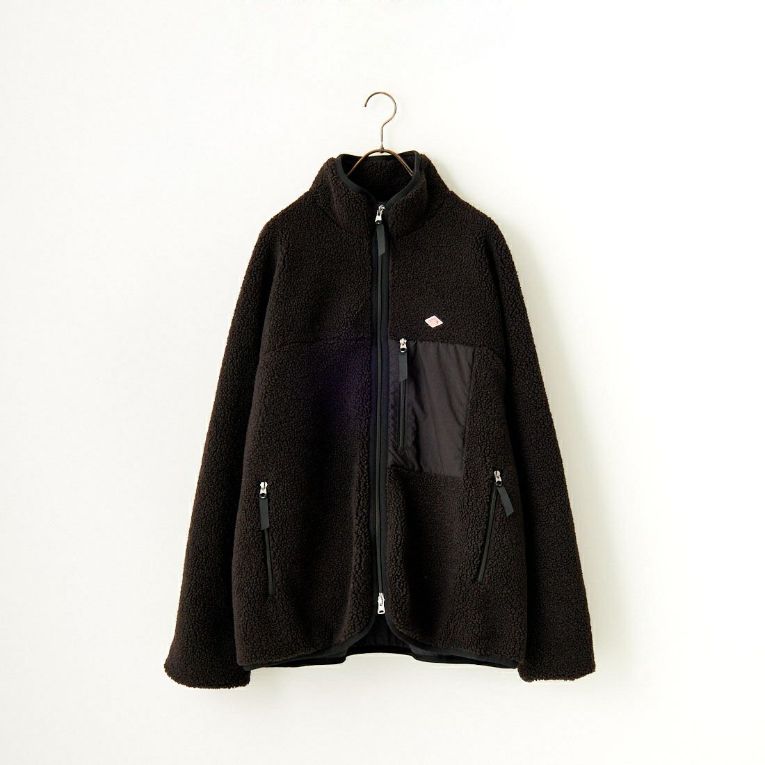 DANTON [ダントン] スタンドカラーボアジャケット [DT-A0195LBA] BLACK