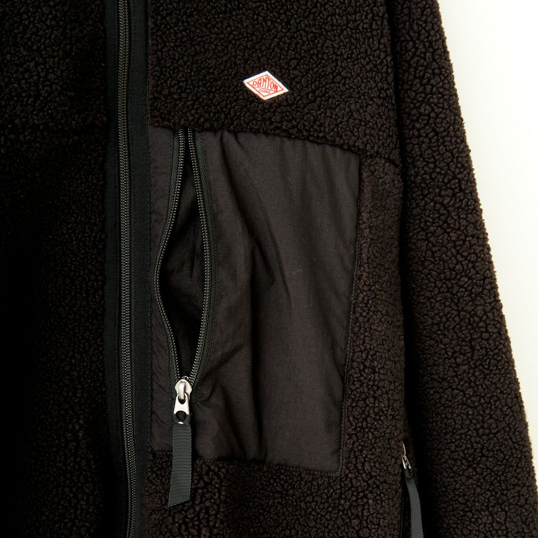 DANTON [ダントン] スタンドカラーボアジャケット [DT-A0195LBA] BLACK