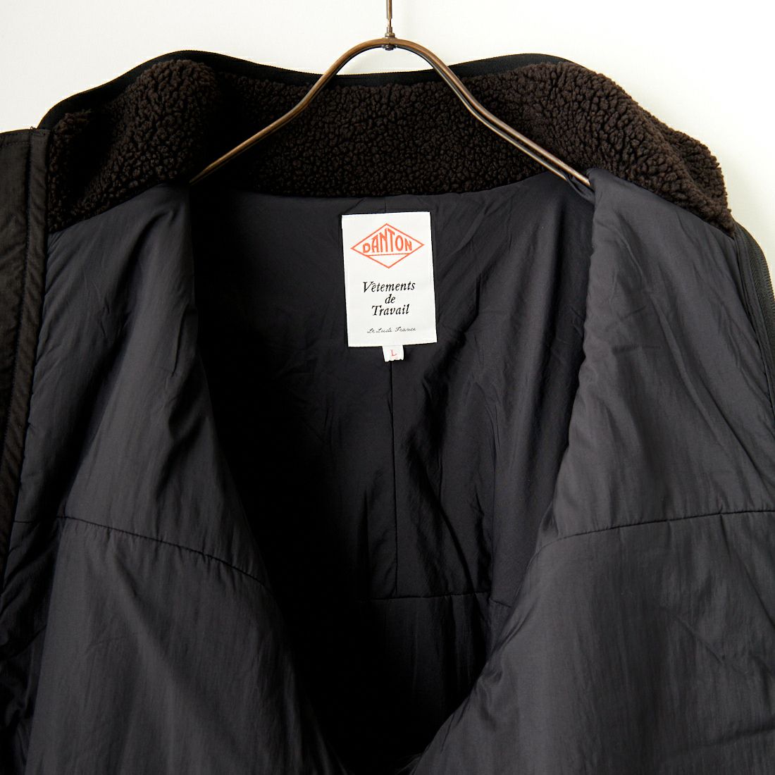DANTON [ダントン] スタンドカラーボアジャケット [DT-A0195LBA] BLACK
