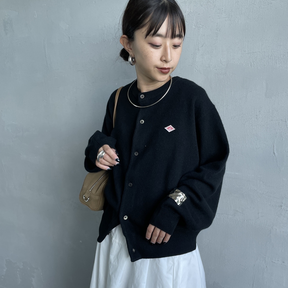 DANTON [ダントン] ラムウール クルーネックカーディガン [DT-D0031LMW