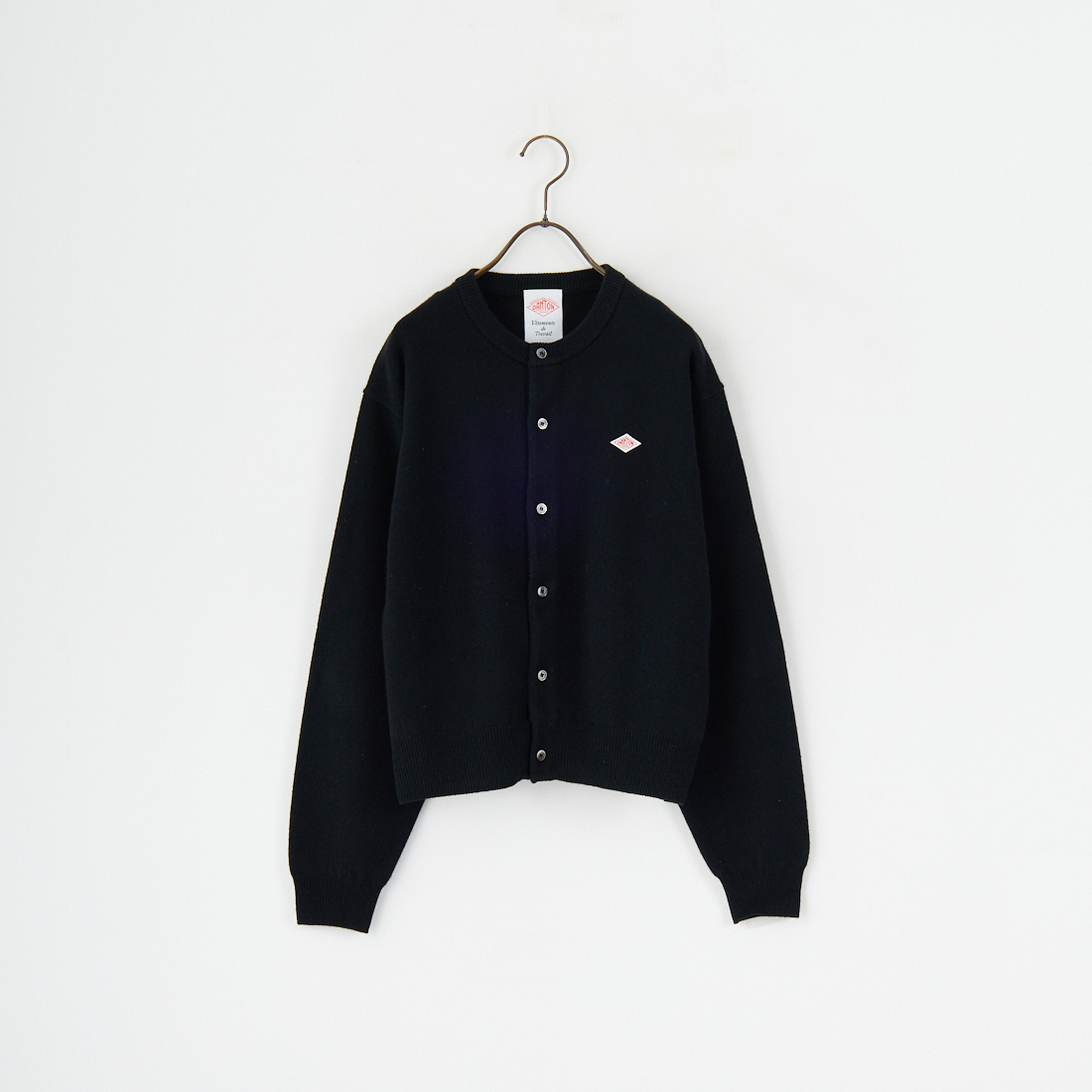 DANTON [ダントン] ラムウール クルーネックカーディガン [DT-D0031LMW] BLACK