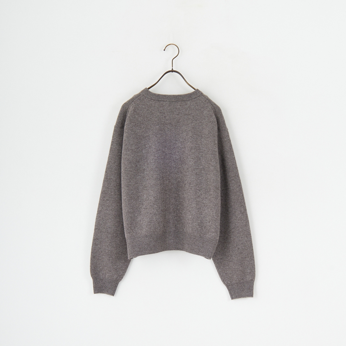 DANTON [ダントン] ラムウール クルーネックカーディガン [DT-D0031LMW] TAUPE