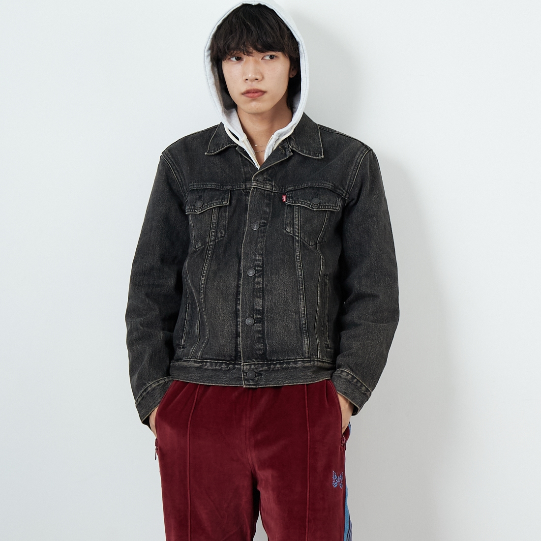 LEVI'S [リーバイス] トラッカージャケット [72334-05] 84 BLOW AW &&モデル身長：179cm 着用サイズ：M&&
