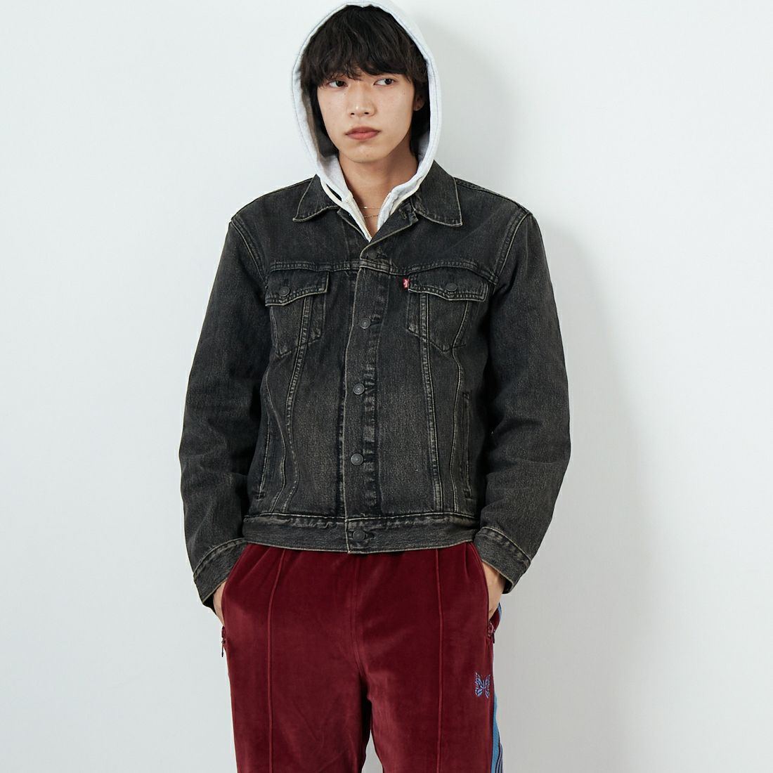 LEVI'S [リーバイス] トラッカージャケット [72334-05] 84 BLOW AW &&モデル身長：179cm 着用サイズ：M&&