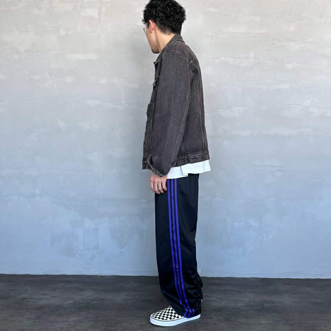 LEVI'S [リーバイス] トラッカージャケット [72334-05] 84 BLOW AW&&モデル身長：168cm 着用サイズ：M&&