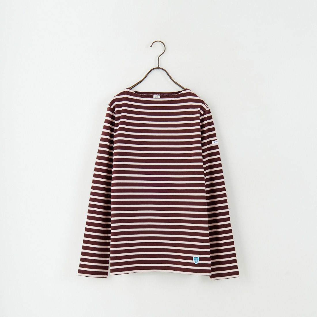 ORCIVAL [オーシバル] ボートネック ロングスリーブTシャツ [OR-C0137BFJ] WINE/PINK