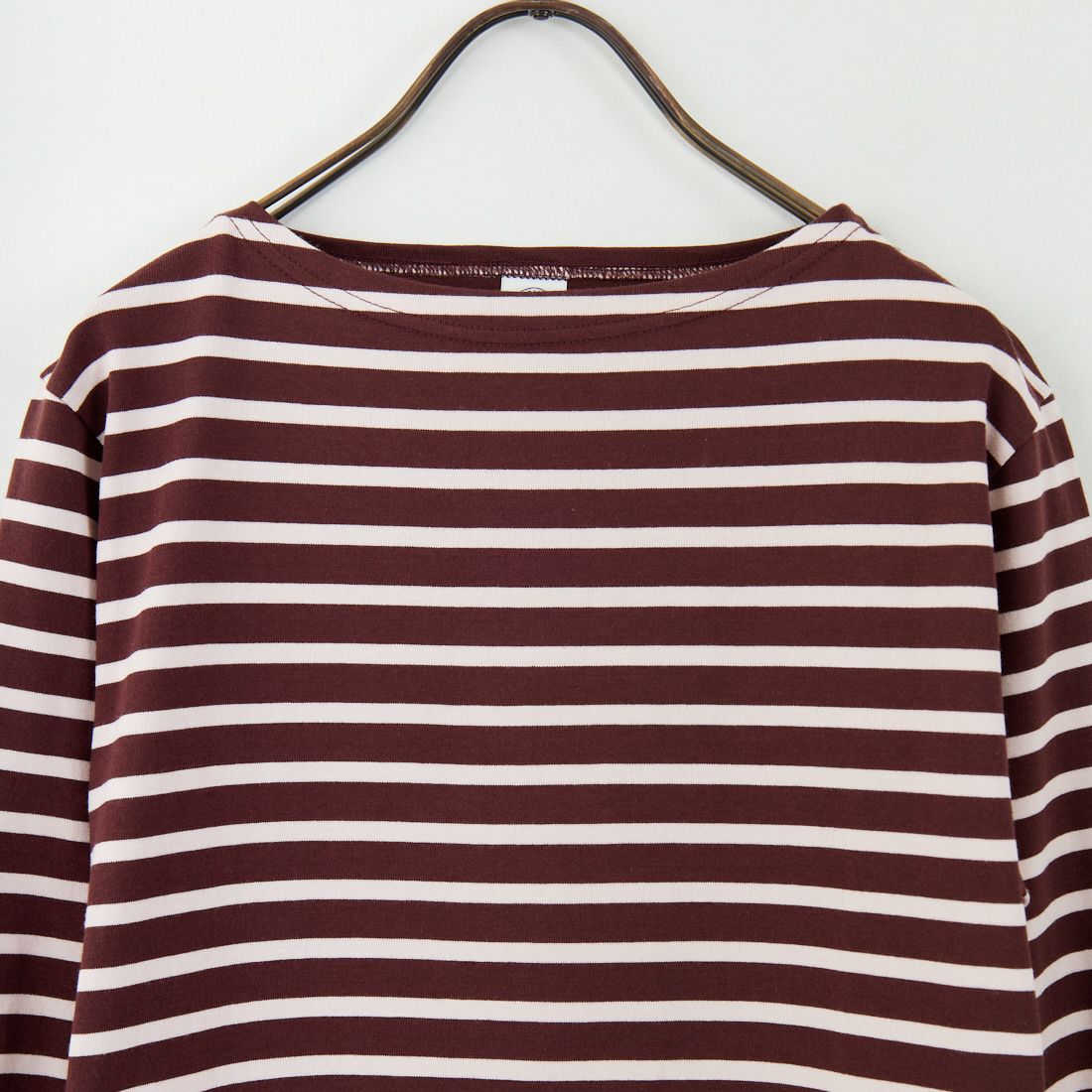 ORCIVAL [オーシバル] ボートネック ロングスリーブTシャツ [OR-C0137BFJ] WINE/PINK