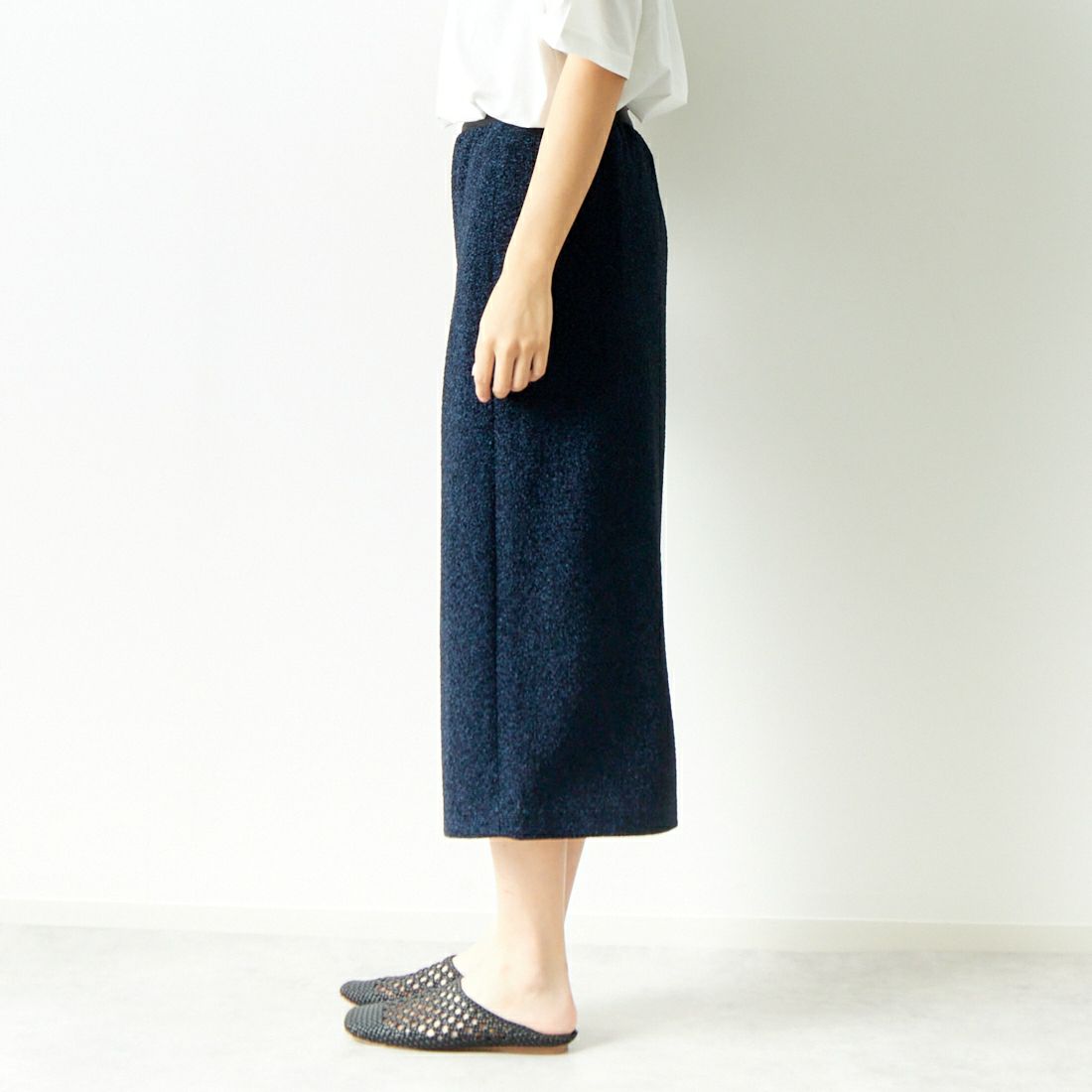 Jeans Factory Clothes [ジーンズファクトリークローズ] ニットジャガードスカート [JWJF-01] 73 ﾈｲﾋﾞｰ &&モデル身長：167cm 着用サイズ：38&&