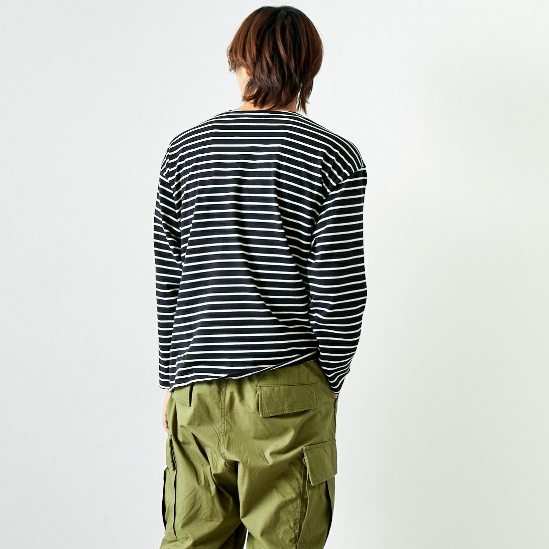 ILL ONE EIGHTY [イル ワンエイティ] チケットTシャツ [ILL242-09] BLACK &&モデル身長：179cm 着用サイズ：L&&