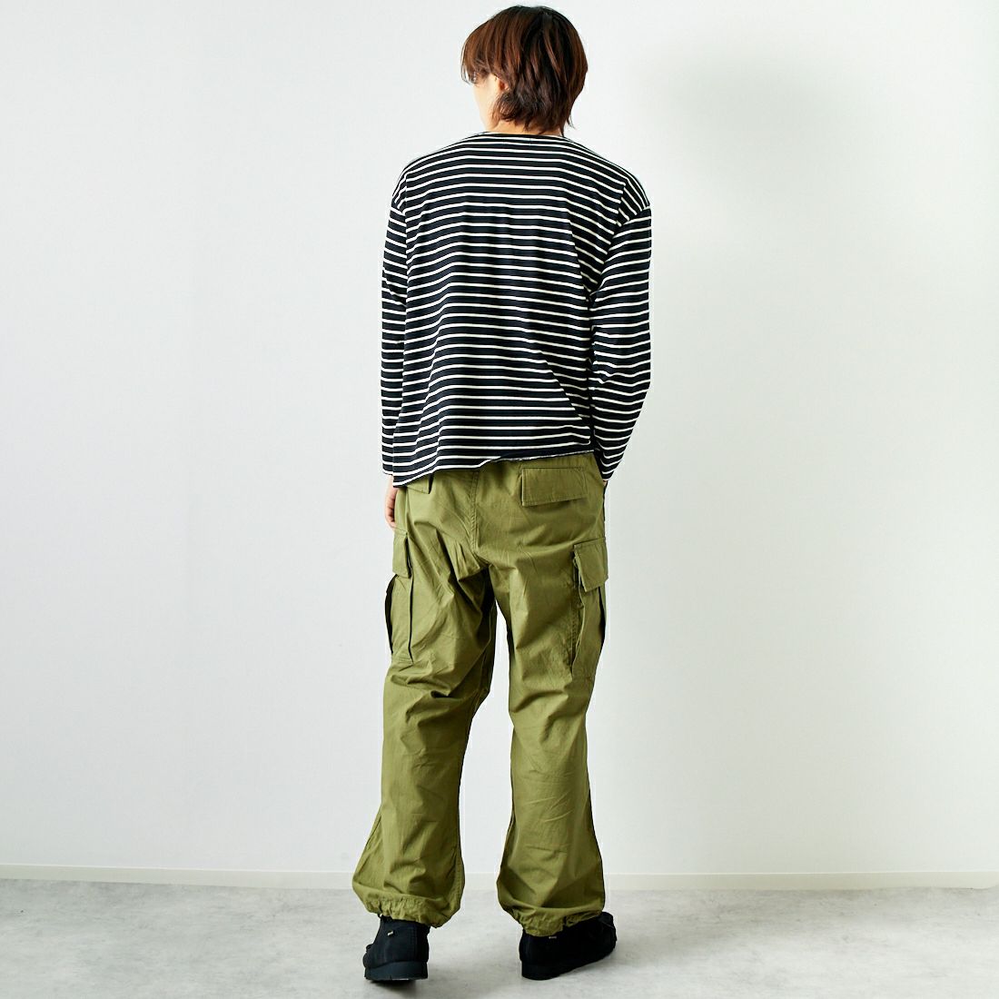 ILL ONE EIGHTY [イル ワンエイティ] チケットTシャツ [ILL242-09] BLACK &&モデル身長：179cm 着用サイズ：L&&