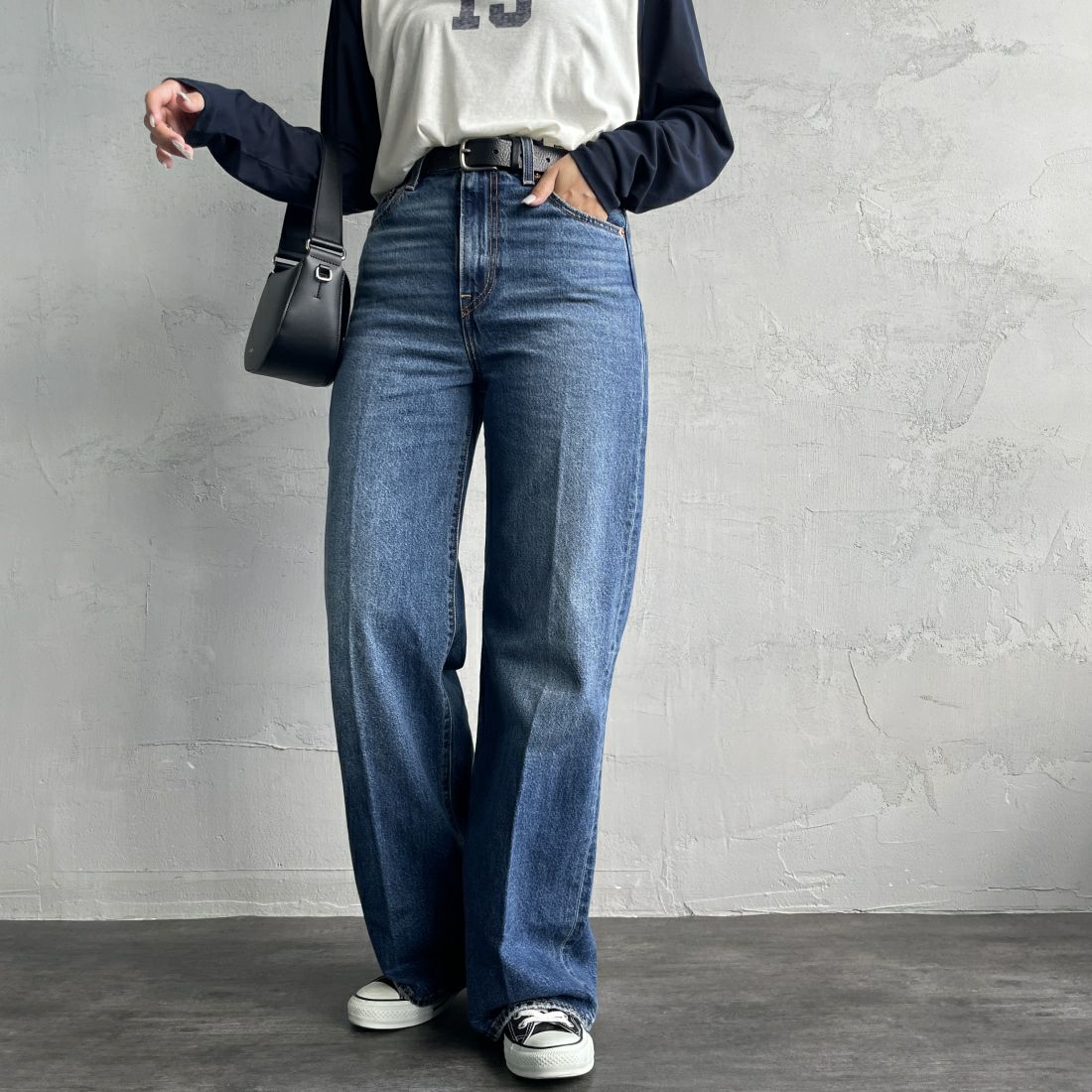 LEVI'S [リーバイス] リブケージ ワイドレッグ [A6081-00]