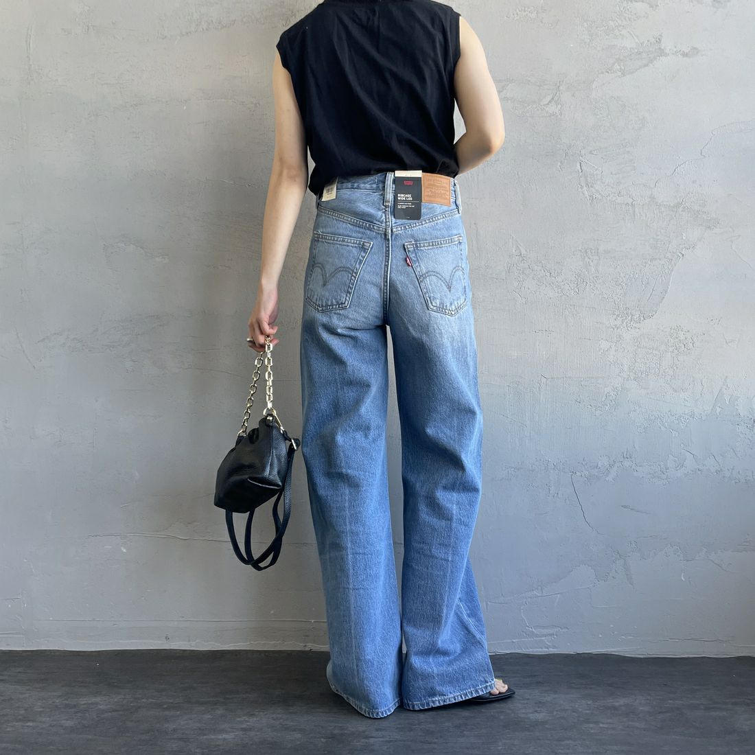 LEVI'S [リーバイス] リブケージ ワイドレッグ [A6081-00] 20 NOT THE &&モデル身長：158cm 着用サイズ：24&&