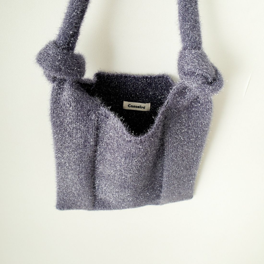 Casselini [キャセリーニ] シャイニーニットトートバッグ [242-110504] GRAY